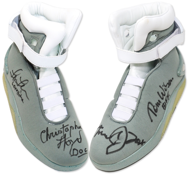 Back to the Future Cast-Signed Air McFly Lighted Shoes